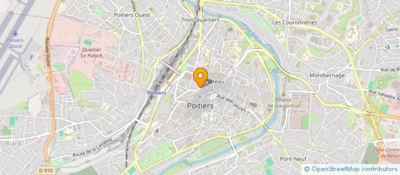 localisation de l'entreprise DERMAPRO POITIERS  POITIERS