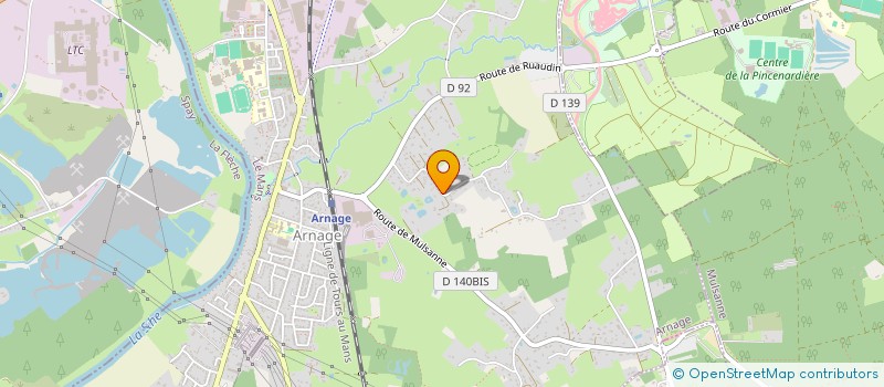 localisation de l'entreprise DERMAPURE à ARNAGE