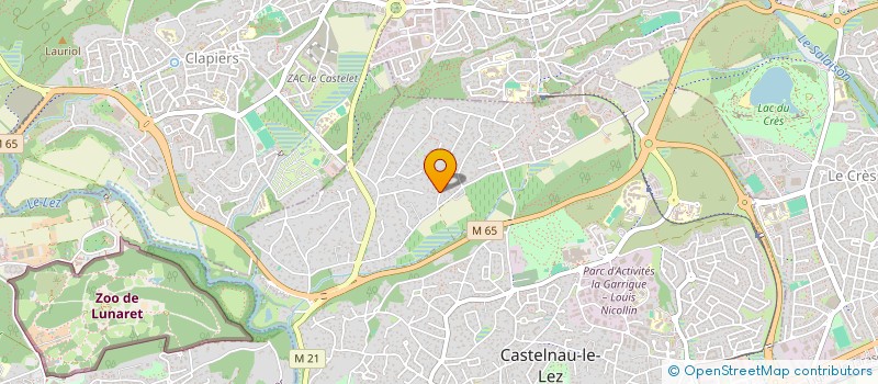 localisation de l'entreprise DERMAPURE ROUSSEL à CASTELNAU-LE-LEZ