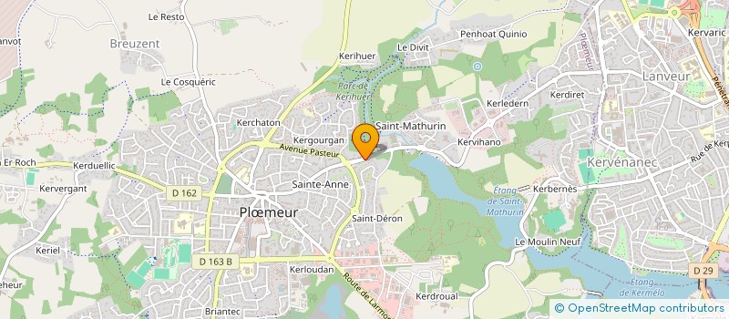 localisation de l'entreprise DERMATER à PLOEMEUR