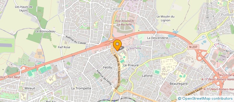 localisation de l'entreprise DERMATLANTIQUE  LAGORD