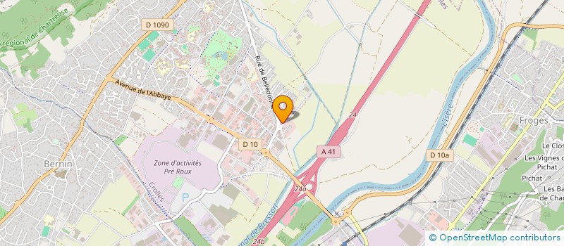 localisation de l'entreprise DERMATO BELLE-ETOILE  CROLLES