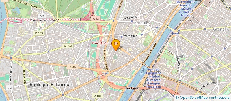 localisation de l'entreprise DERMATOLOGIE LASER AUTEUIL  PARIS