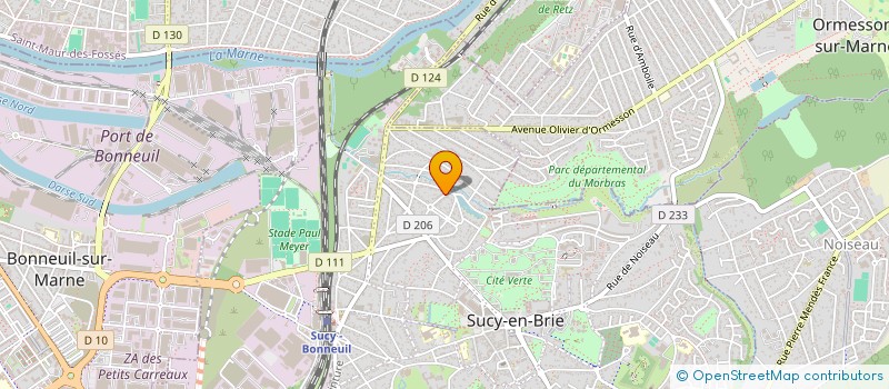 localisation de l'entreprise DERMAVET à SUCY-EN-BRIE