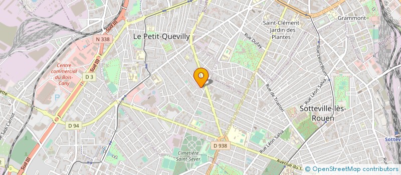 localisation de l'entreprise DERMAVOINE à LE PETIT-QUEVILLY