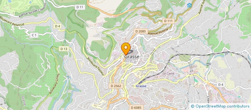 localisation de l'entreprise DERMELYS à GRASSE