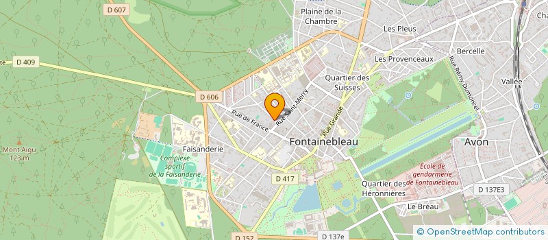 localisation de l'entreprise DERMINE BANK MANAGEMENT à FONTAINEBLEAU