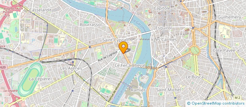 localisation de l'entreprise DERMO LASER RIVE GAUCHE à TOULOUSE