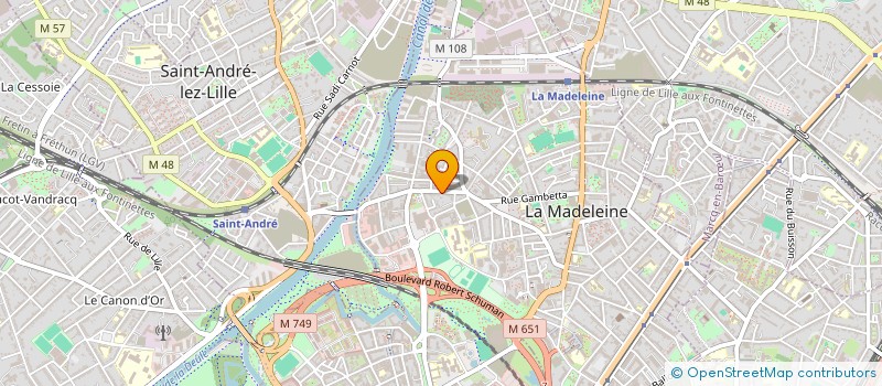 localisation de l'entreprise DERMOBOC à LA MADELEINE