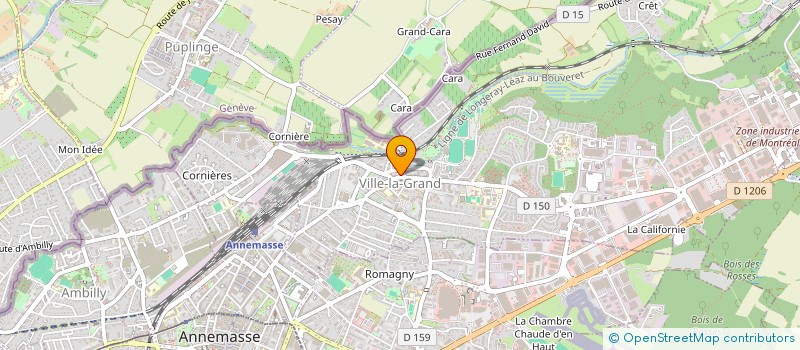 localisation de l'entreprise DERMOCYL'S à VILLE-LA-GRAND