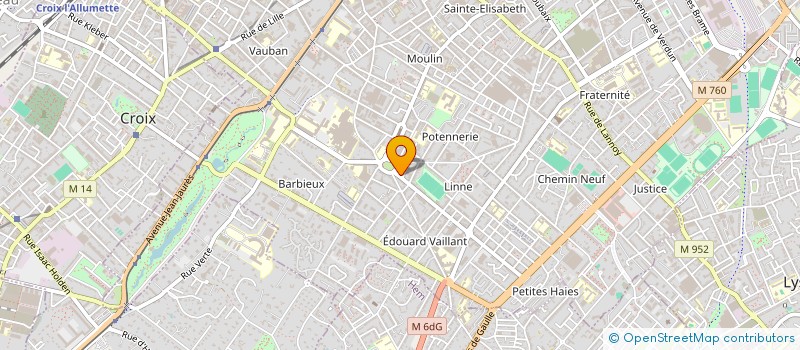localisation de l'entreprise DERMOGRAPHIA à ROUBAIX
