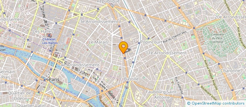 localisation de l'entreprise DERMOLAB SA à PARIS