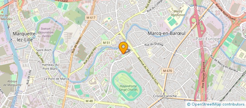 localisation de l'entreprise DERMONATURA  MARCQ-EN-BARUL