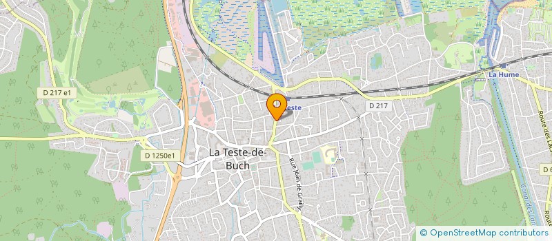 localisation de l'entreprise DERMOPRO à LA TESTE-DE-BUCH