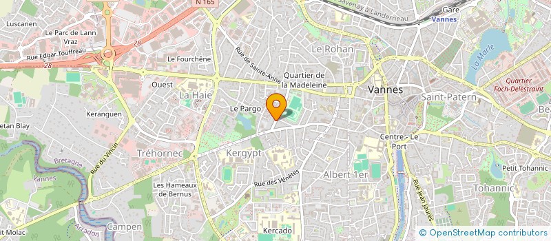 localisation de l'entreprise DERMOVAN à VANNES