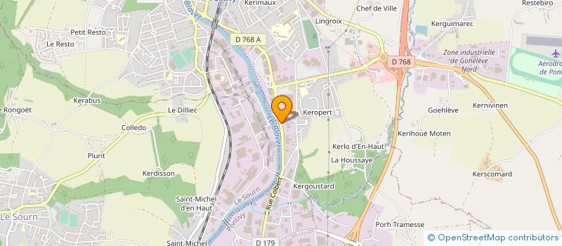 localisation de l'entreprise DERO à PONTIVY