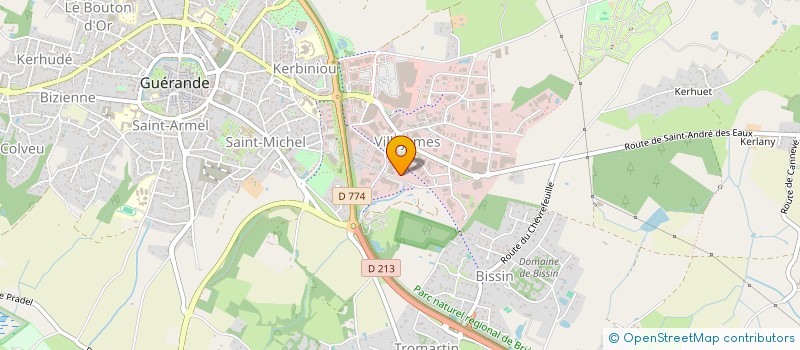 localisation de l'entreprise DERO  GUERANDE