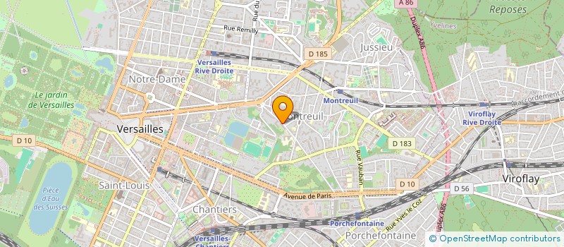 localisation de l'entreprise DERO TECHNOLOGIES à VERSAILLES