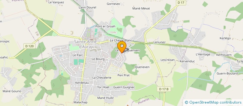 localisation de l'entreprise DEROC'H à PLOUGOUMELEN
