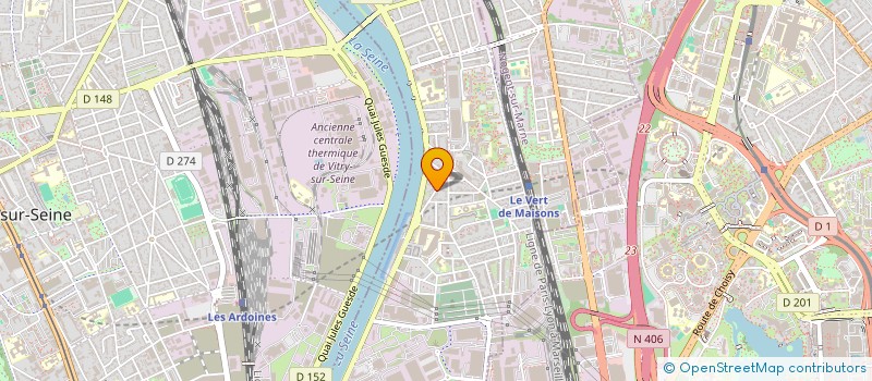 localisation de l'entreprise DEROCHE LOCATION à ALFORTVILLE