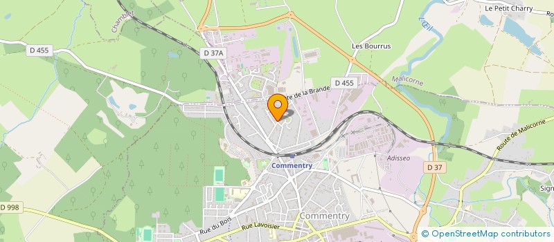 localisation de l'entreprise DEROGE à MALICORNE