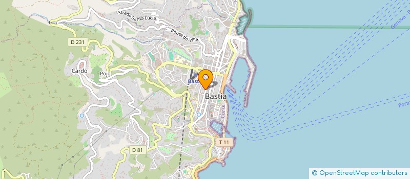 localisation de l'entreprise DEROKE  BASTIA