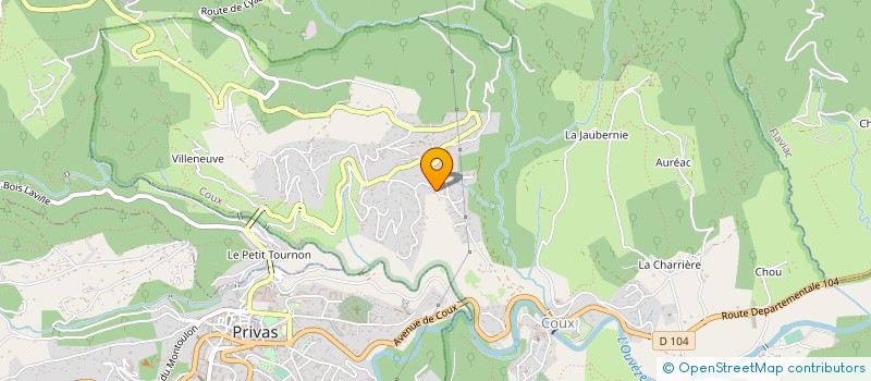 localisation de l'entreprise DEROMEGA  COUX