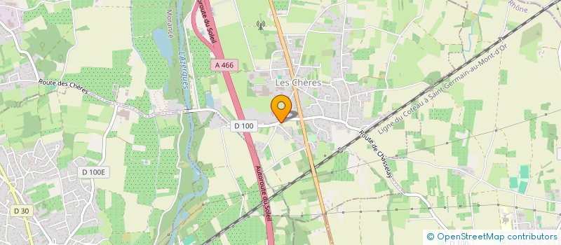 localisation de l'entreprise DERONZE CHARPENTE TOITURE à MARCILLY-D'AZERGUES