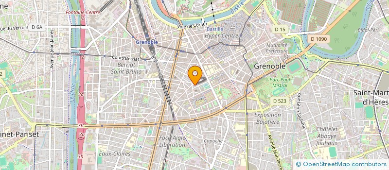 localisation de l'entreprise DEROSIER SPORTS à GRENOBLE