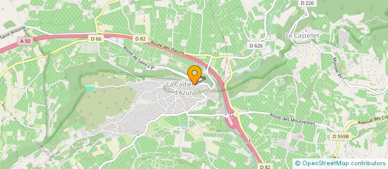 localisation de l'entreprise DEROSSI  LA CADIERE D AZUR