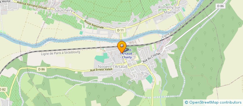 localisation de l'entreprise DEROT - DELUGNY à CROUTTES-SUR-MARNE
