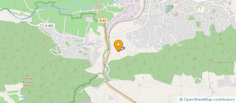localisation de l'entreprise DEROUBAIX à BRIGNOLES