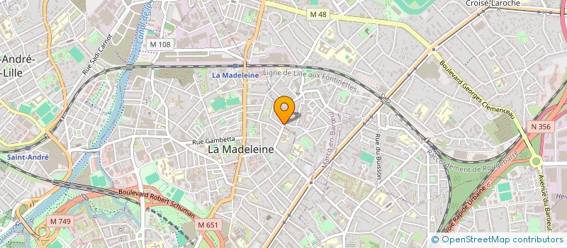 localisation de l'entreprise DEROUBAIX CECILE ET VINCENT LAURENT à LA MADELEINE
