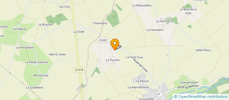 localisation de l'entreprise DEROUET à IRAI