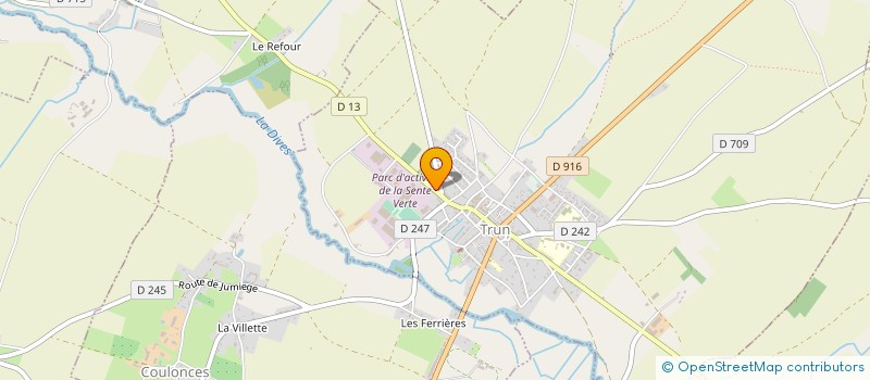 localisation de l'entreprise DEROUET MATERIEL AGRI à TRUN