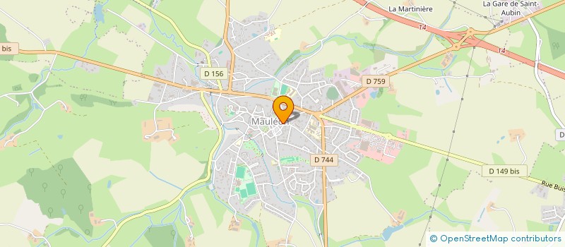 localisation de l'entreprise DEROUINEAU  SAINT-PIERRE-DES-ECHAUBROGNES