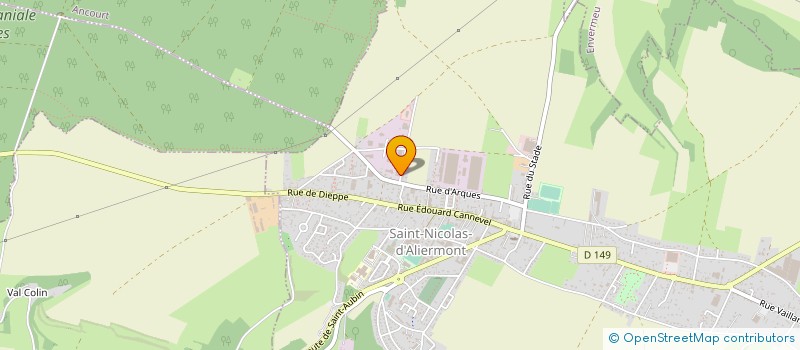 localisation de l'entreprise DEROULAGE 2000 à SAINT-NICOLAS-D'ALIERMONT