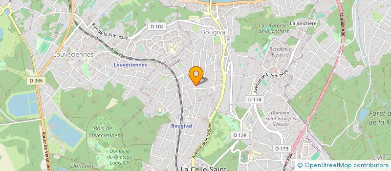 localisation de l'entreprise DEROULEDE VICTOIRE  BOUGIVAL