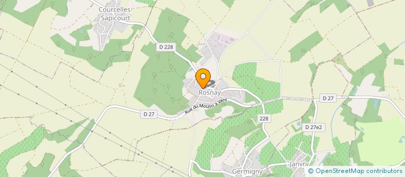 localisation de l'entreprise DEROUSSY-DUBOIS à ROSNAY