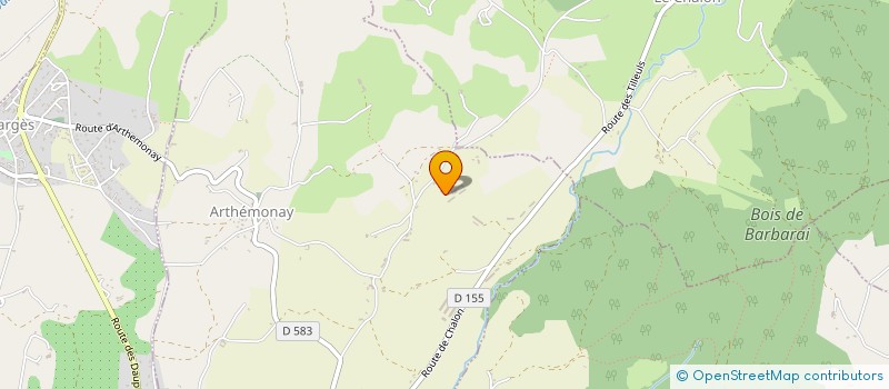 localisation de l'entreprise DEROUX ET FILS à ARTHEMONAY