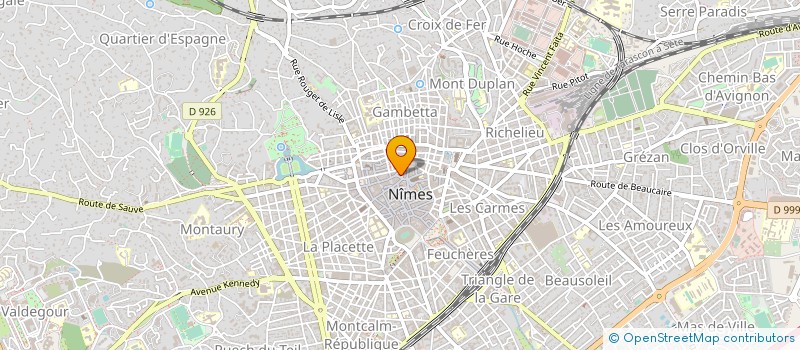 localisation de l'entreprise DEROY à NIMES