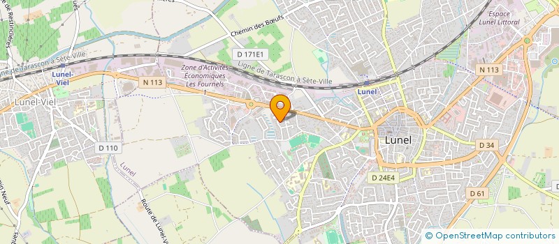 localisation de l'entreprise DEROZIE PAYSAGE  LUNEL