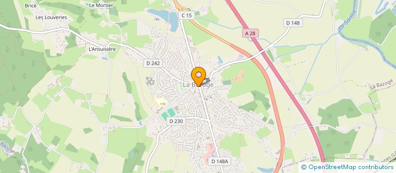 localisation de l'entreprise DERRE  LA BAZOGE