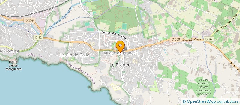 localisation de l'entreprise DERRIEN PRESSE  LE PRADET