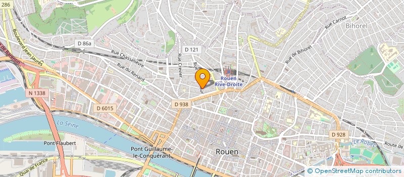 localisation de l'entreprise DERRIERE LA PORTE à ROUEN