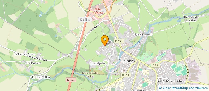 localisation de l'entreprise DERRIERE LE MASQUE  FALAISE