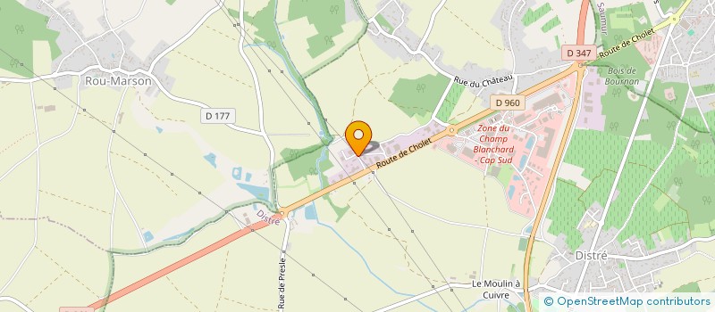 localisation de l'entreprise DERRIERE LE THEATRE  DISTRE