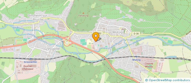 localisation de l'entreprise DERRIERE LES FAGOTS  MUTZIG