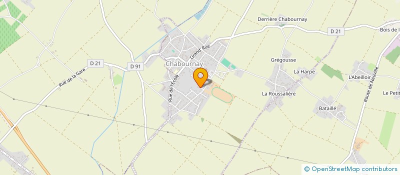 localisation de l'entreprise DERRIERE LES GRANGES 86  CHABOURNAY