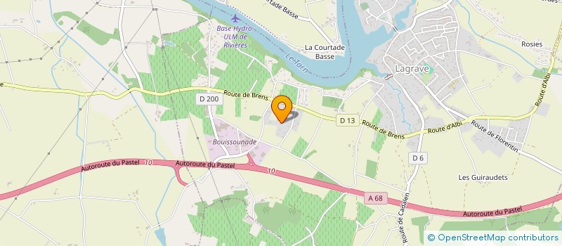 localisation de l'entreprise DERRO INVEST  LAGRAVE